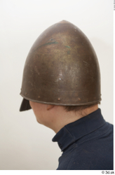 Head Man White Army Historical Helmet Studio photo references
